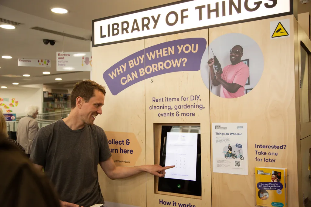Photo of Library of Things sharing station