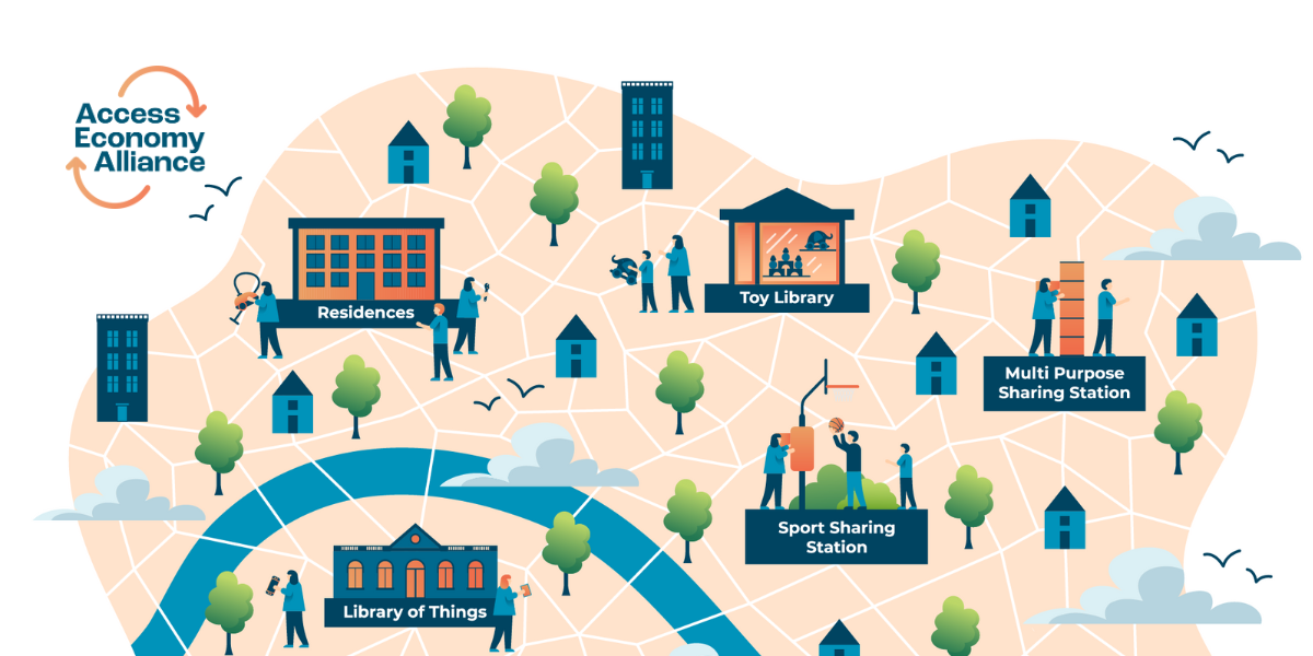 Image showing Access Economy Alliance map of access services